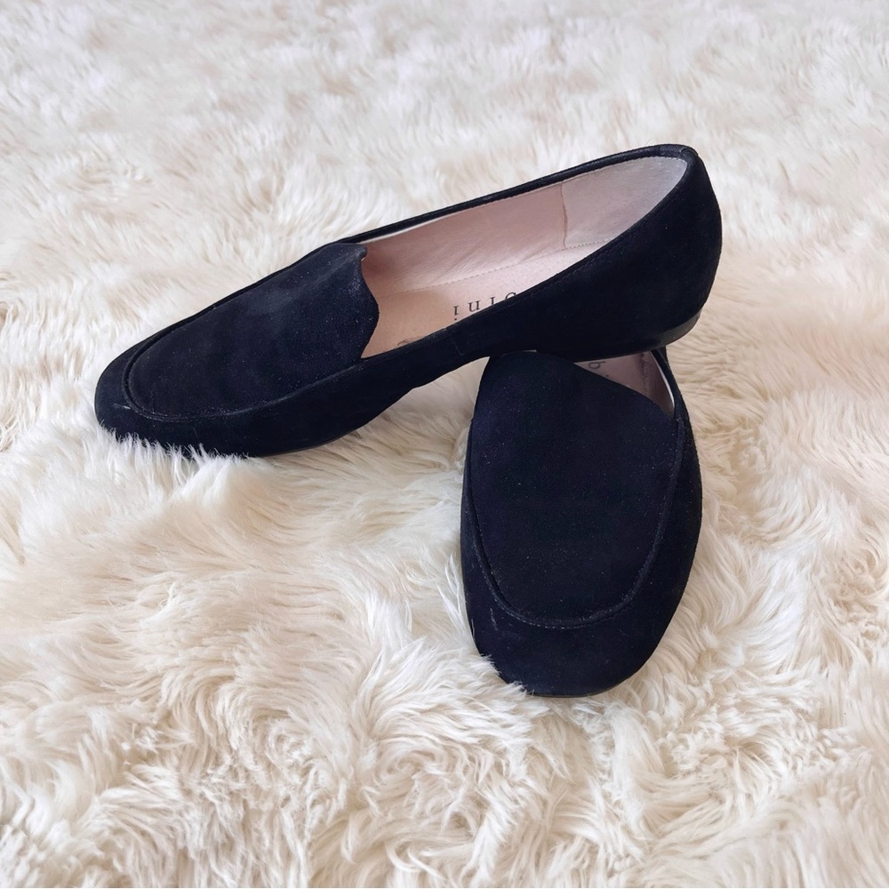 Gianni bini macen suede loafers sz 5 flats black